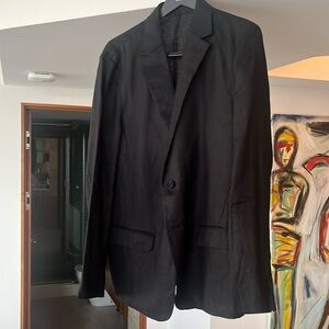 Quince men’s black linen suit size large
